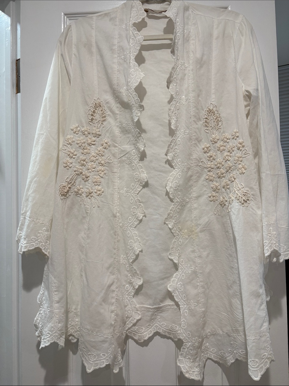 Soft Surroundings cotton open front tunic
